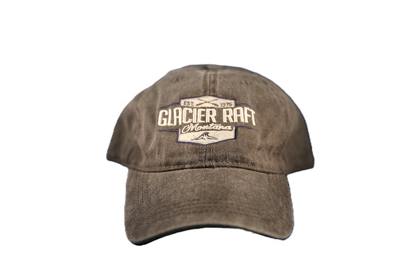 Glacier Raft Company Sleek Crossed Paddles Hat