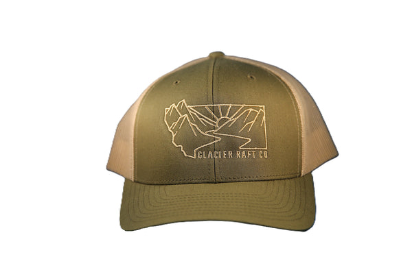Glacier Raft Co Montana Hat