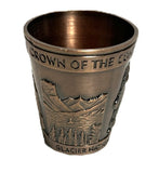Crown of the Continent Copper Shot Glass