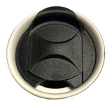 Glacier Matte Ceramic Flower Tumbler with Lid