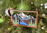 Montana Three Layer Wooden Ornament