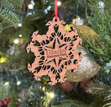 Moose Snowflake Ornament