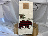 Bear Applique Tea Towel