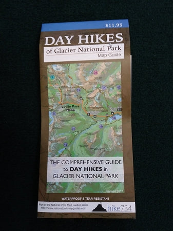 Day Hikes in Glacier Map