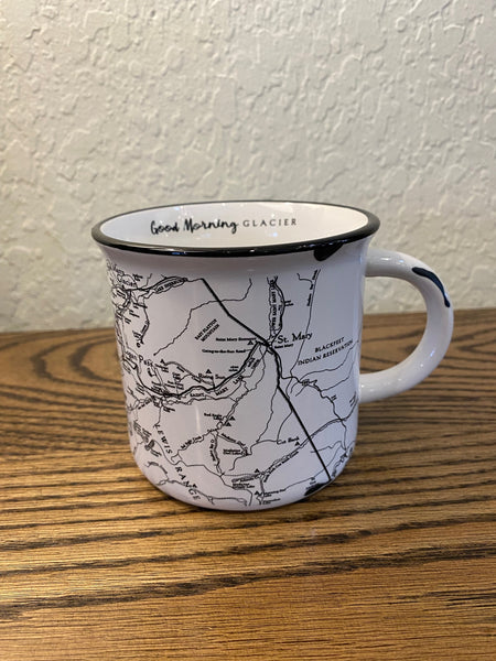 Glacier Map Camp Mug