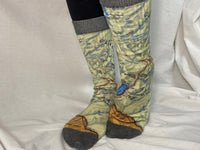 Glacier National Park Map Socks