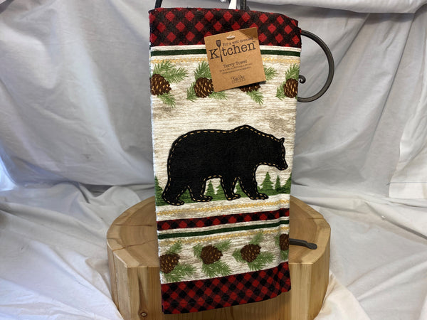 Woodland Bear Terry Towel