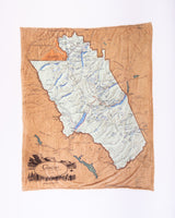 Glacier Park Map Blanket by McGovern