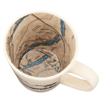 Glacier Park Inside-Out Map Mug