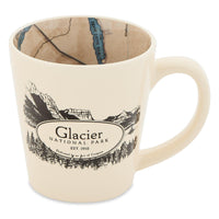 Glacier Park Inside-Out Map Mug