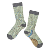 Glacier National Park Map Socks